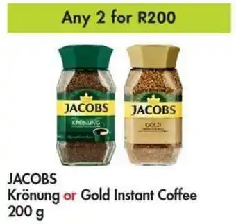 Makro Jacobs Krönung or Gold Instant Coffee 2 x 200g offer