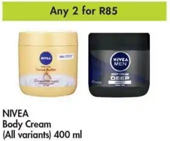 Makro nivea Body Cream 2 x 400ml offer