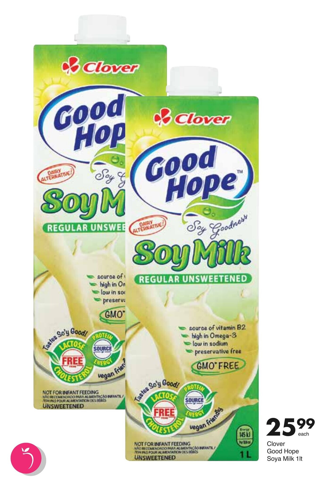 Clover Good Hope Soy Milk 1lt offer at Save Hyper