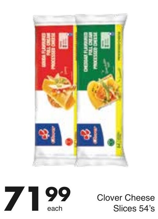 Clover Cheese Slices 54's offer at Save Hyper