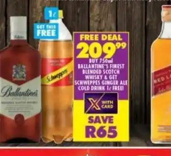 Shoprite Ballantine's whiskey offer