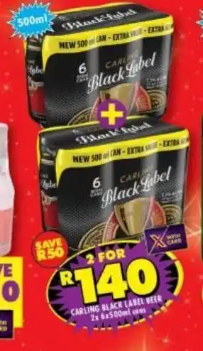 Shoprite Carling beer 2 offer