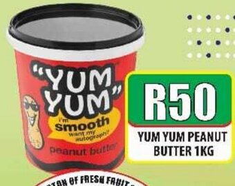 1UP Yum Yum Peanut Butter 1kg offer