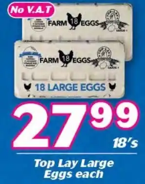 Top Lay Large Eggs 18's