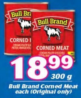 Cambridge Food Bull Brand Corned Meat 300g offer