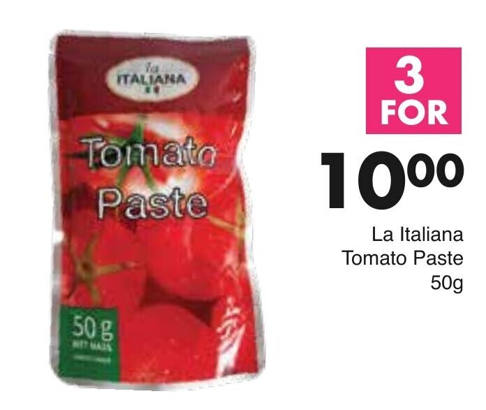 La Italiana Tomato Paste 3 x 50g offer at Save Hyper