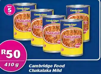 Cambridge Food Cambridge Food Chakalaka Mild 410g offer