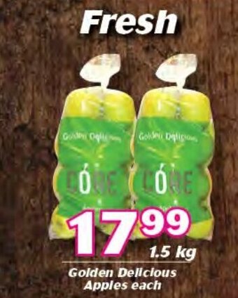 Golden Delicious Apples 1.5kg