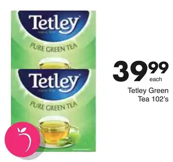 Save Hyper Tetley Pure Green Tea 102's offer