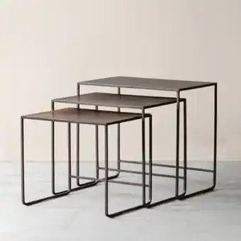 Bronze nesting side tables