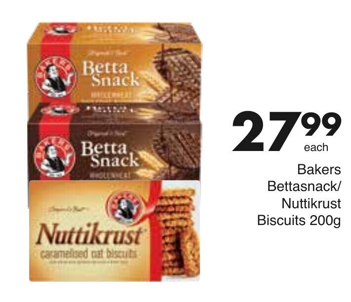 Bakers Betta Snack Choc/Caramel Choc/Nuttikrust Caramelised Oat