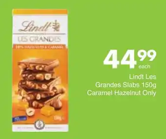Lindt Les Grandes Caramel Hazelnut 150g