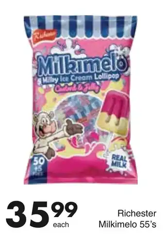 Save Hyper Richester Milkimelo Milky Ice Cream Lollipop 55's offer