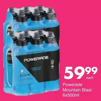 Save Hyper Powerade Mountain Blast 6 x 500ml offer