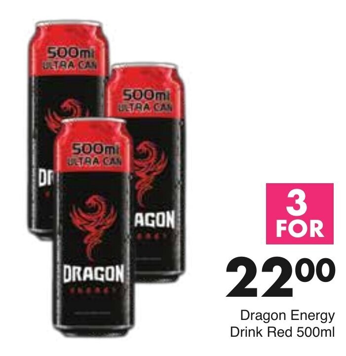 Dragon Energy Drink 3 x 500ml offer at Save Hyper