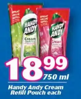 Cambridge Food Handy Andy Cream Refill Pouch 750ml offer