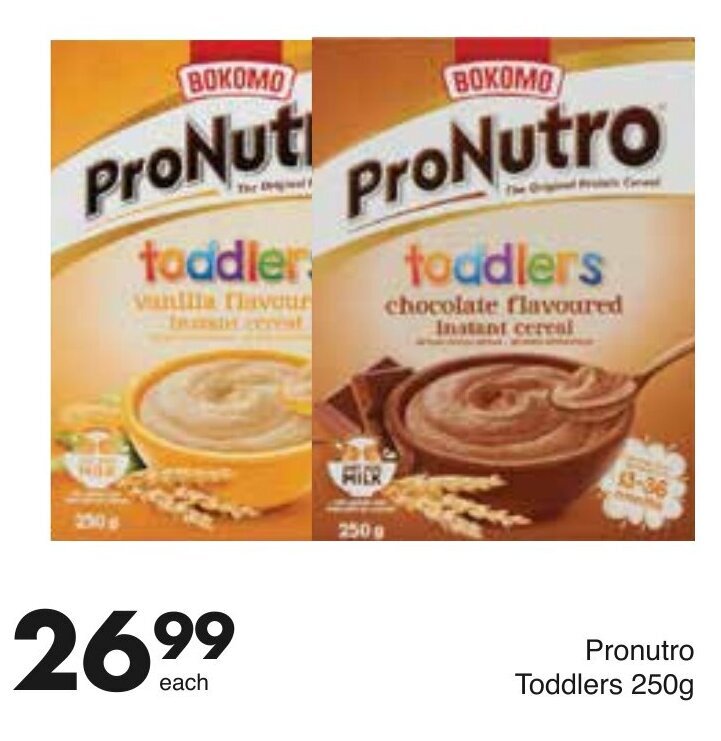 ProNutro Toddlers Instant Cereal 250g offer at Save Hyper