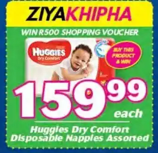 Cambridge Food Huggies Dry Comfort Disposable Nappies Asstd offer