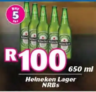 Cambridge Food Heineken Lager NRBs 650ml offer