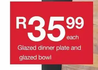 MRP Home Glazed dinner plate and glazed bowl offer