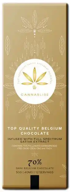 Faithful to Nature Cannabliss medibles cbd chocolate - gold offer