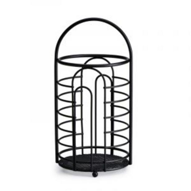 Cutlery holder, black offer at Gelmar