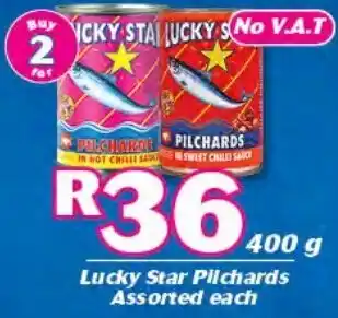 Lucky Star Pilchards Asstd 400g