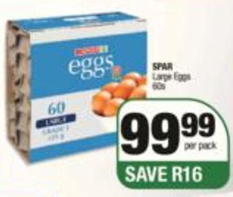 Spar SPAR Large Eggs 60s offer