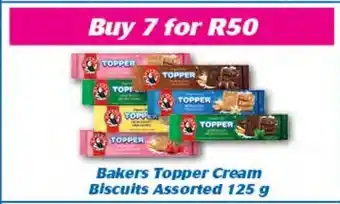 Cambridge Food Bakers Topper Cream Biscuits Asstd 125g offer