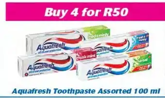 Cambridge Food Aquafresh Toothpaste Asstd 100ml offer