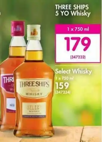 Makro’s liquor Three Ships 5 YO Whisky 750 ml offer