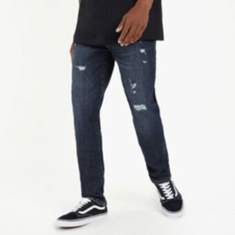 Sportscene Redbat men's dark blue straight jeans offer