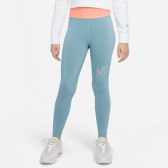 Nike girls nsw air essentials blue leggings