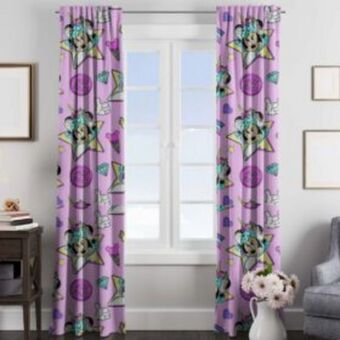 Lined curtain – minnie mouse