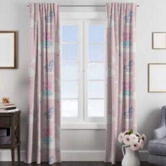 Lined curtain – peppa pig