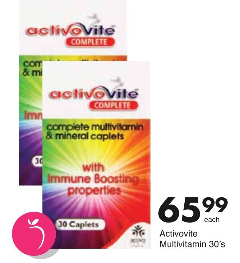 Activovite Complete Multivitamin & Mineral Caplets 30's offer at Save Hyper