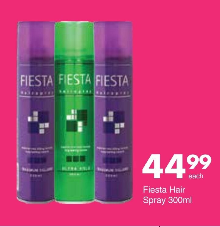 Fiesta Hair Spray 300ml offer at Save Hyper