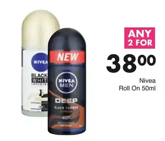 Save Hyper Nivea Roll On 2 x 50ml offer