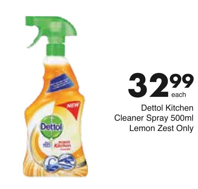 Dettol Kitchen Cleaner Spray 500ml offer at Save Hyper