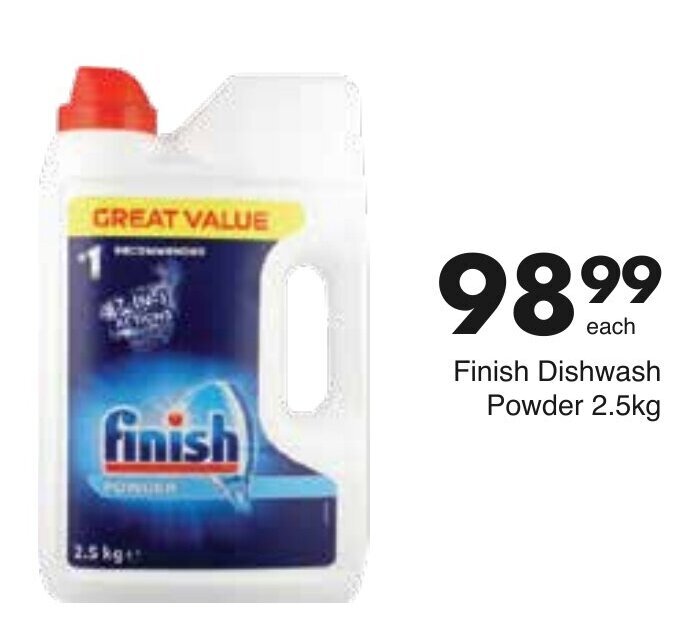 Finish Dishwashing Powder 2.5kg offer at Save Hyper