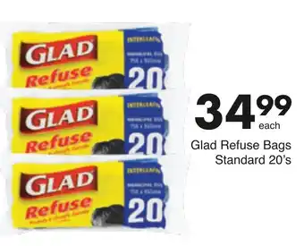 Glad Standard Refuse Bags 20's