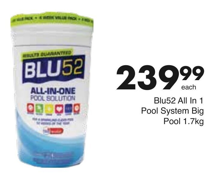 Blu52 AllinOne Pool Solution 1,7kg offer at Save Hyper
