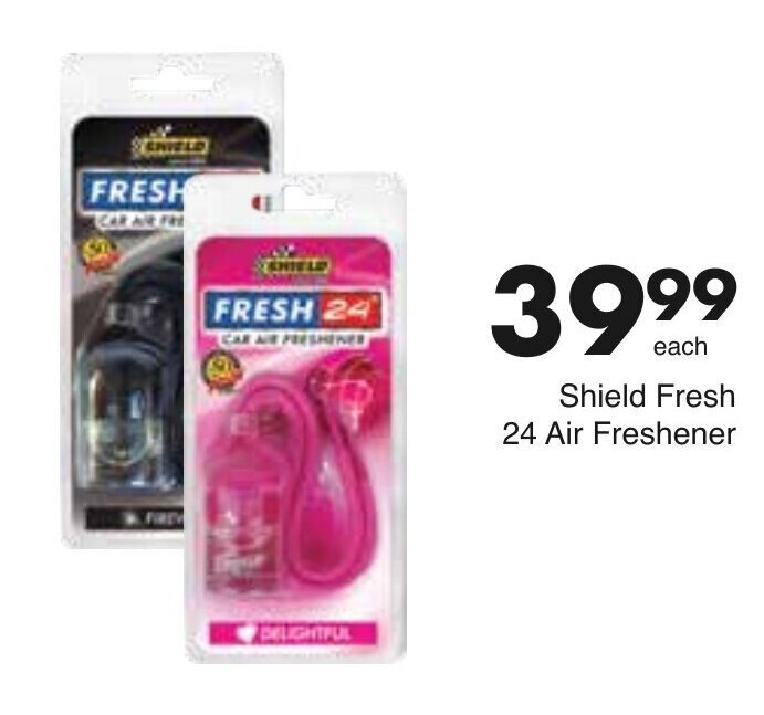 Shield Fresh 24 Car Air Freshener offer at Save Hyper