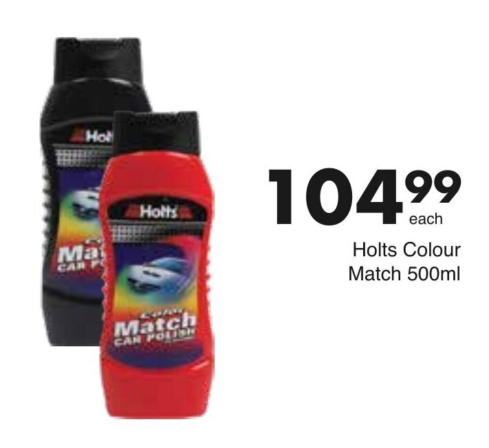 Holts Color Match Car Polish 500ml offer at Save Hyper