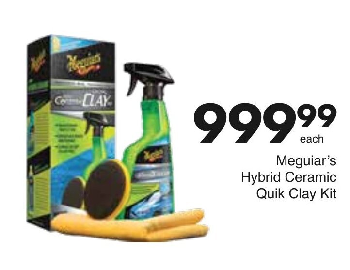 Meguiar's Hybrid Ceramic Quik Clay Kit offer at Save Hyper