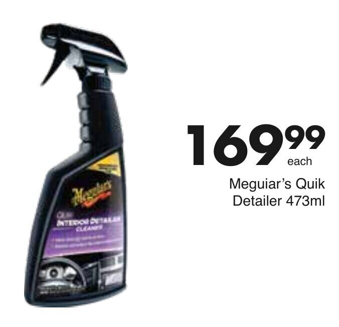 Meguiar's Quik Interior Detailer Cleaner 473ml offer at Save Hyper