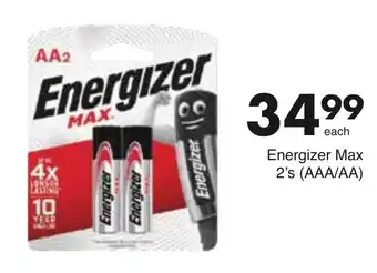 Save Hyper Energizer Max AAA/AA 2's offer