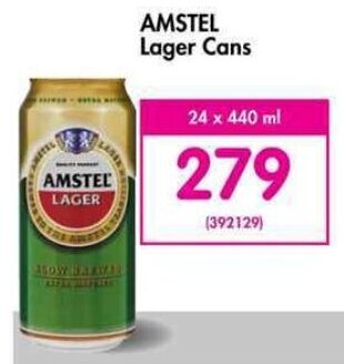 Makro’s liquor Amstel Lager Cans 24 x 440ml offer