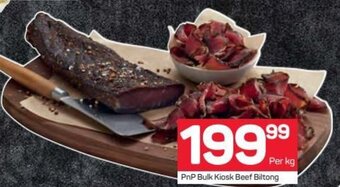 Pick n Pay Hypermarket PnP Bulk Kiosk Beef Biltong offer