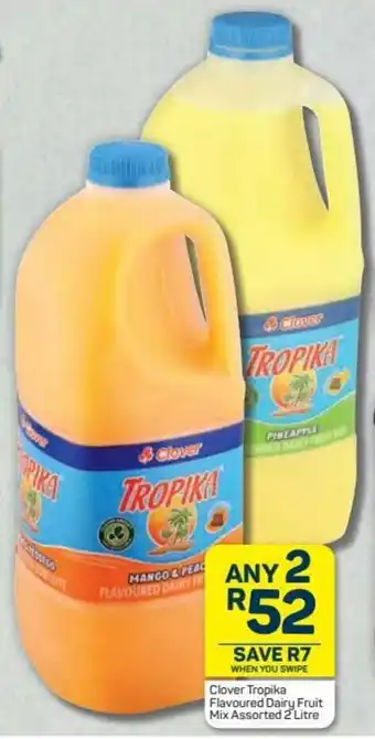 Pick n Pay Hypermarket Clover Tropika Flavoured Dairy Fruit Mix 2 x 2L offer